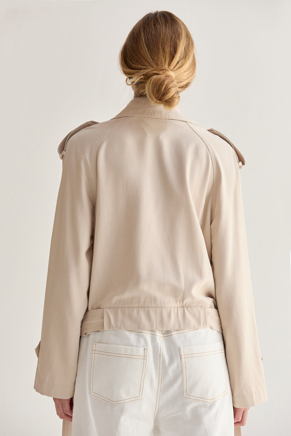 Crop Trench Coat