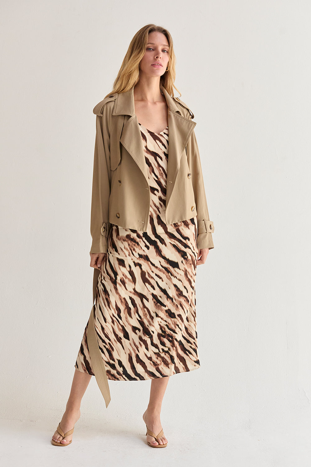 Crop Trench Coat