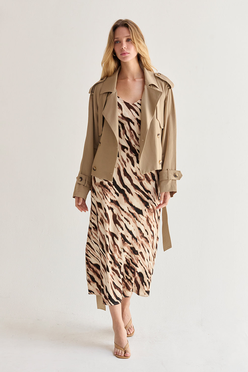 Crop Trench Coat