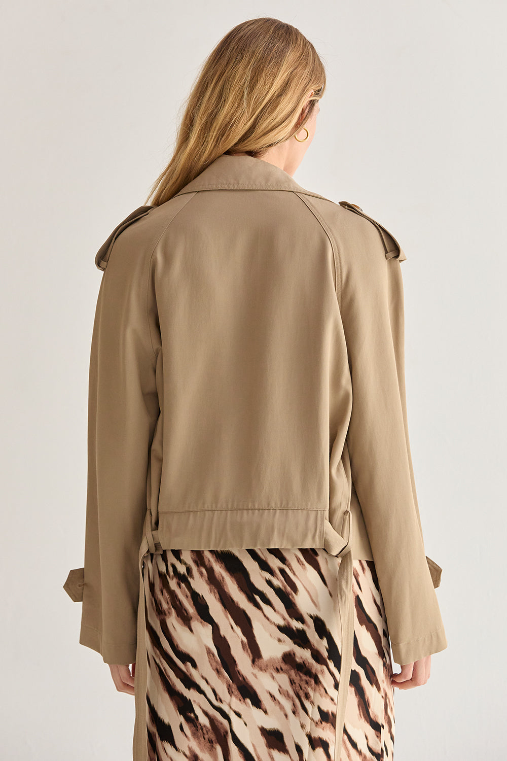 Crop Trench Coat