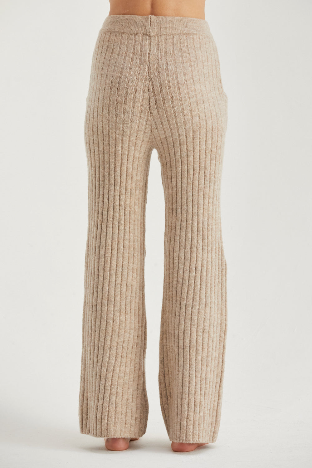 Ribbed Sweater Flare Lounge Pants
