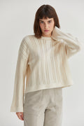 Pointelle Knit Sweater
