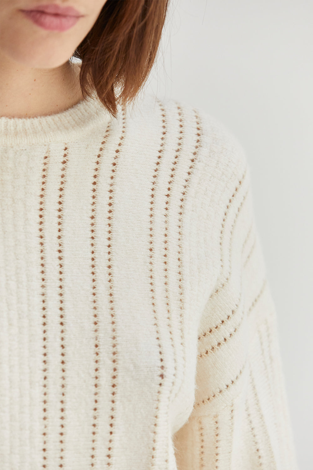 Pointelle Knit Sweater