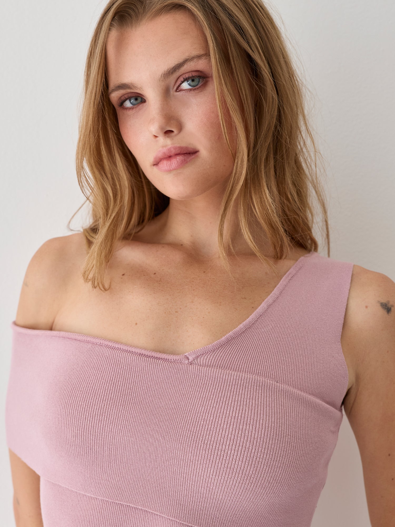 One Shoulder Knit Top