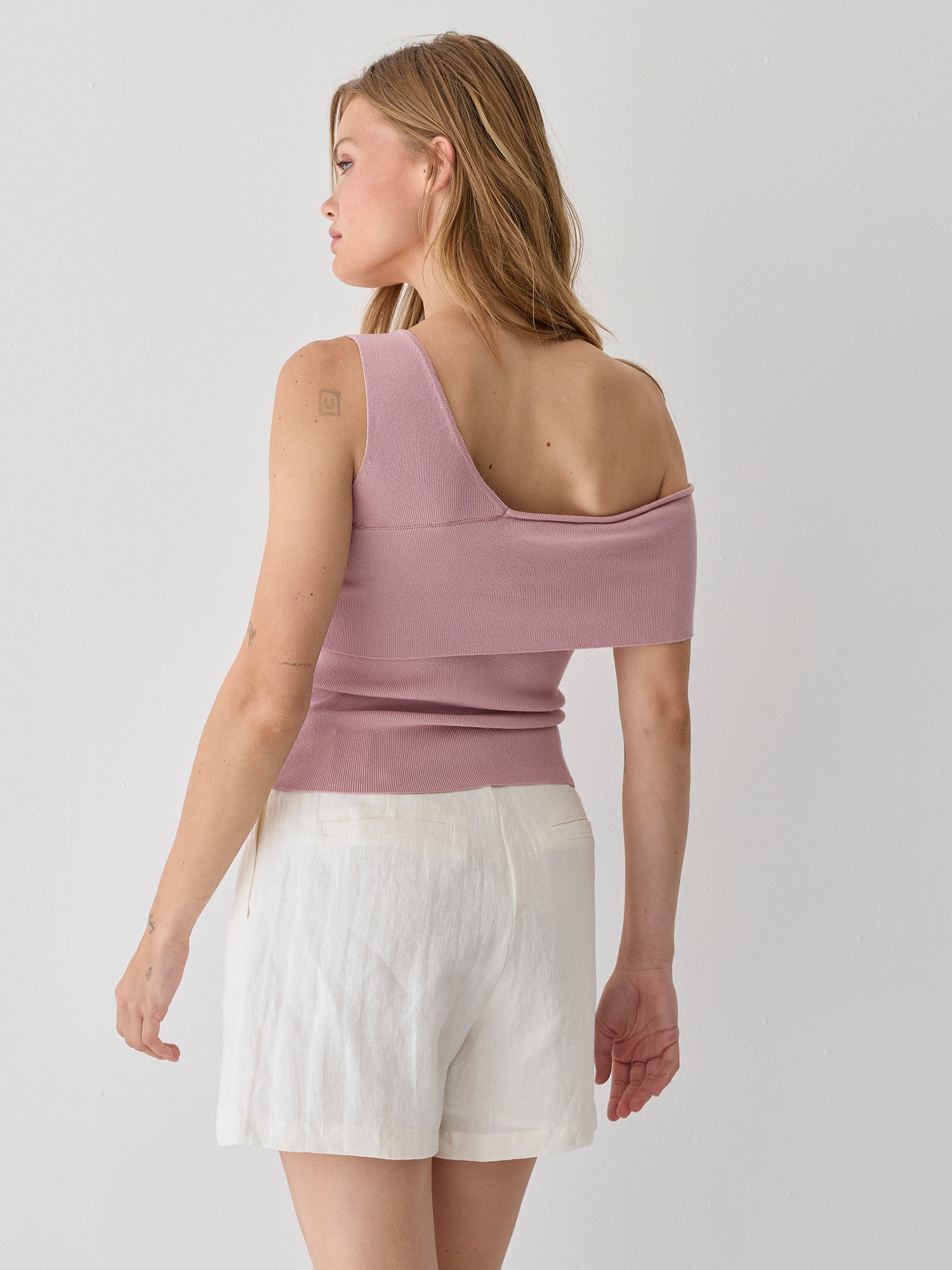 One Shoulder Knit Top