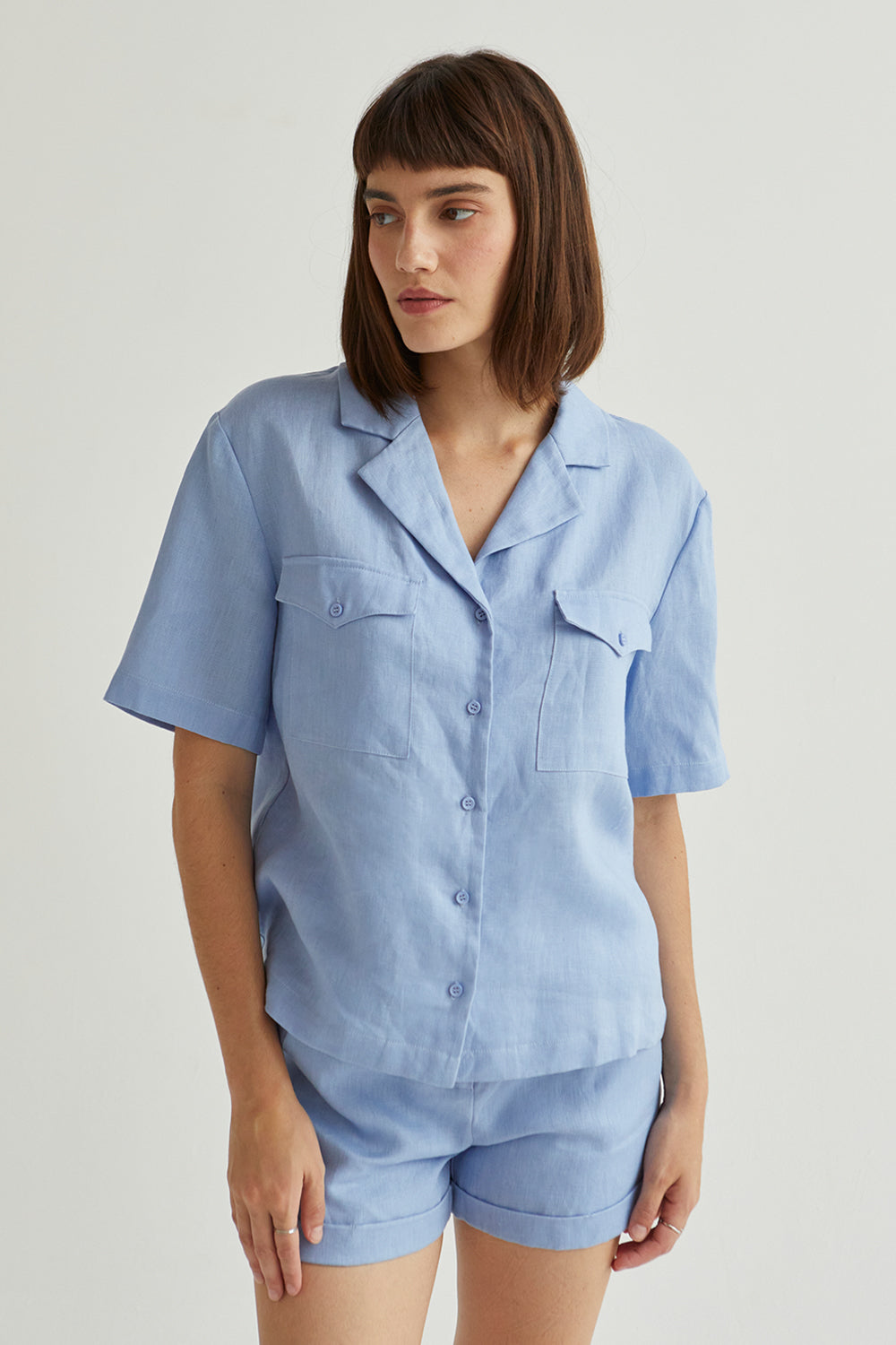 Linen Button Up Top