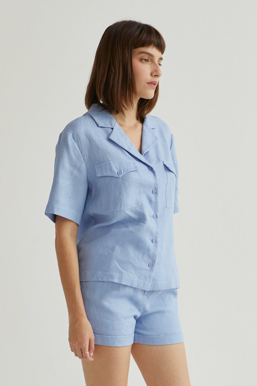 Linen Button Up Top
