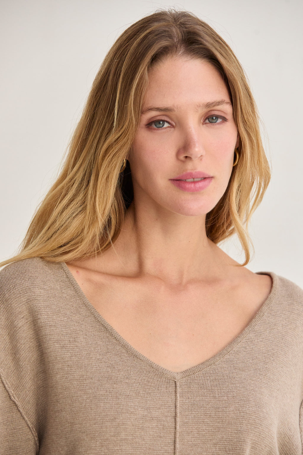 V-Neck Lounge Sweater Knit Top