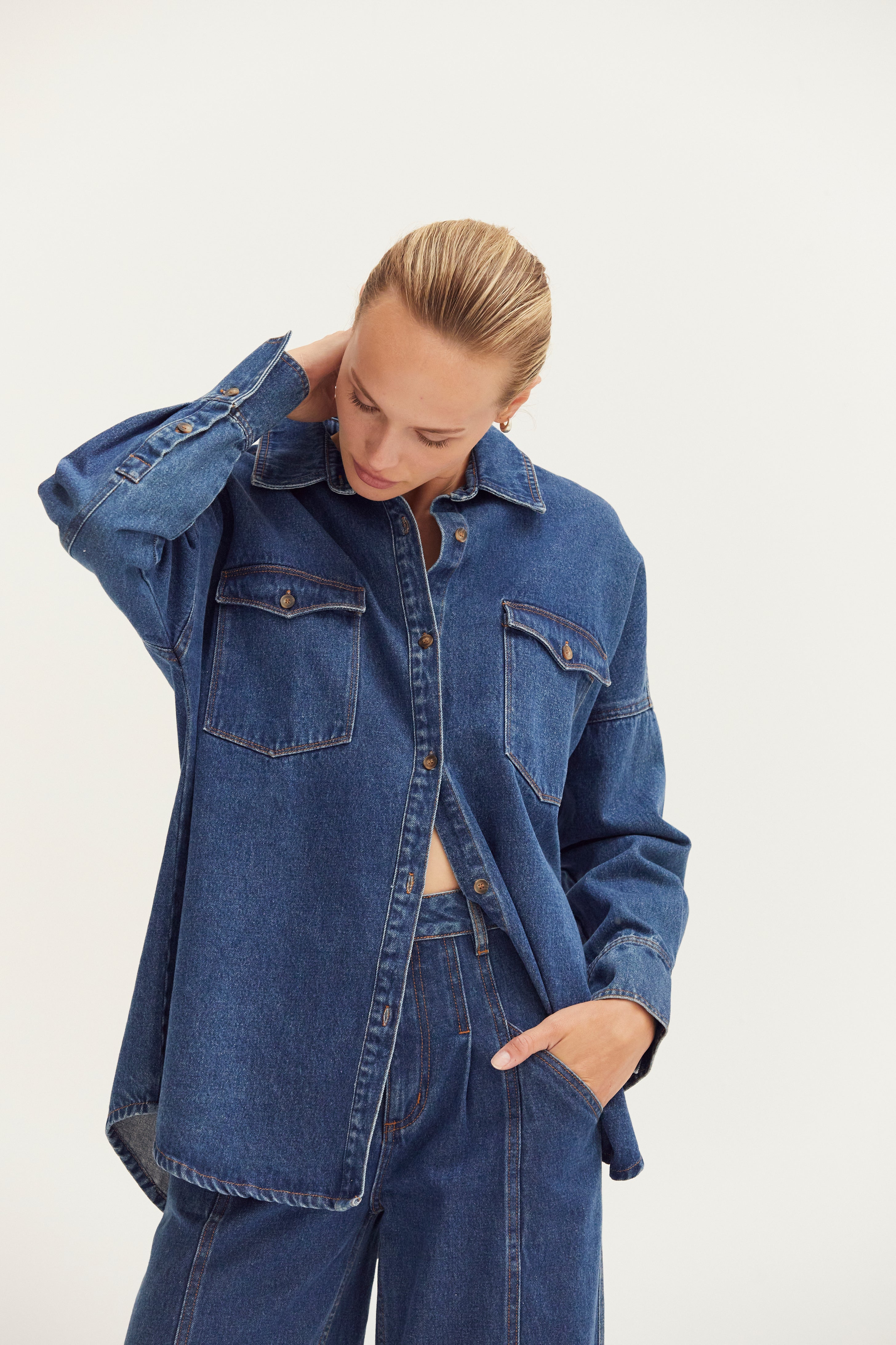 Denim Button Up Shirt