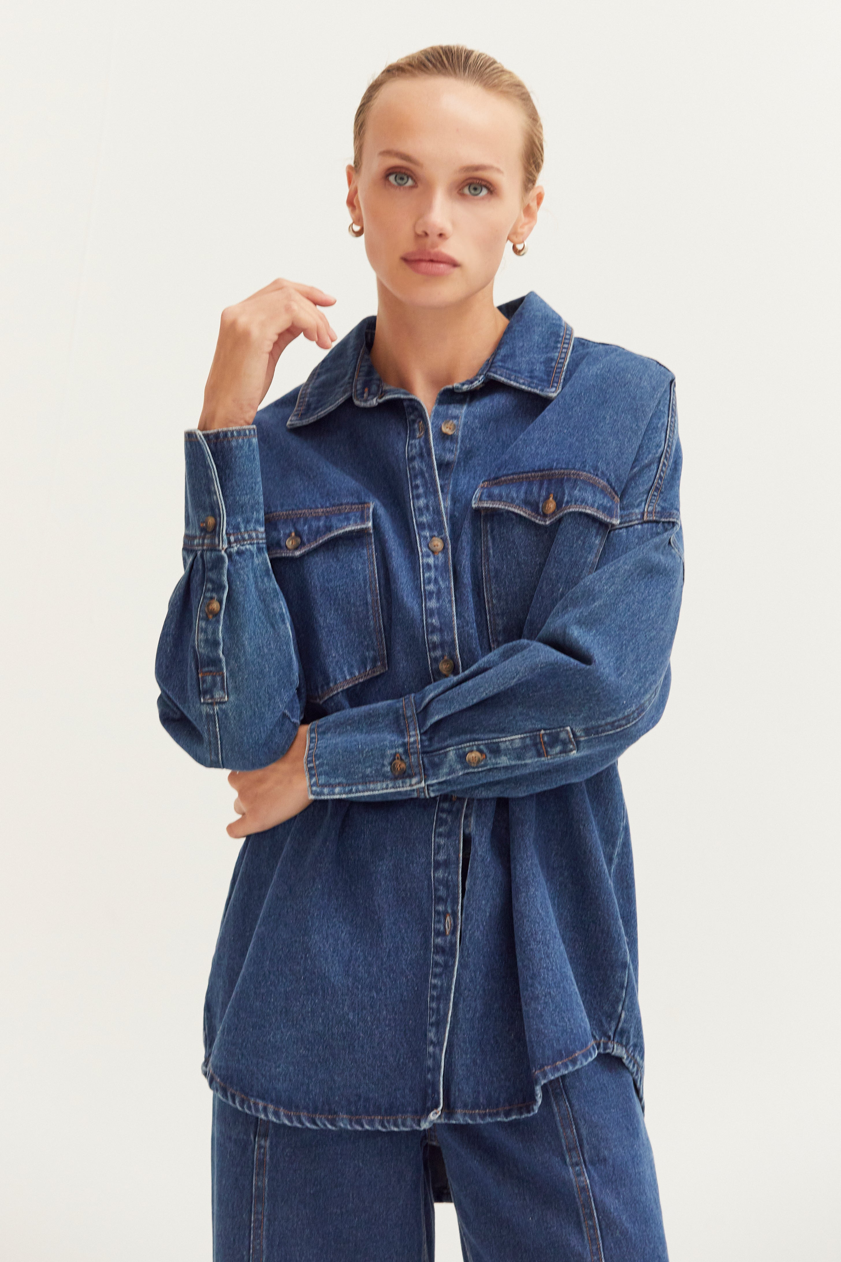 Denim Button Up Shirt