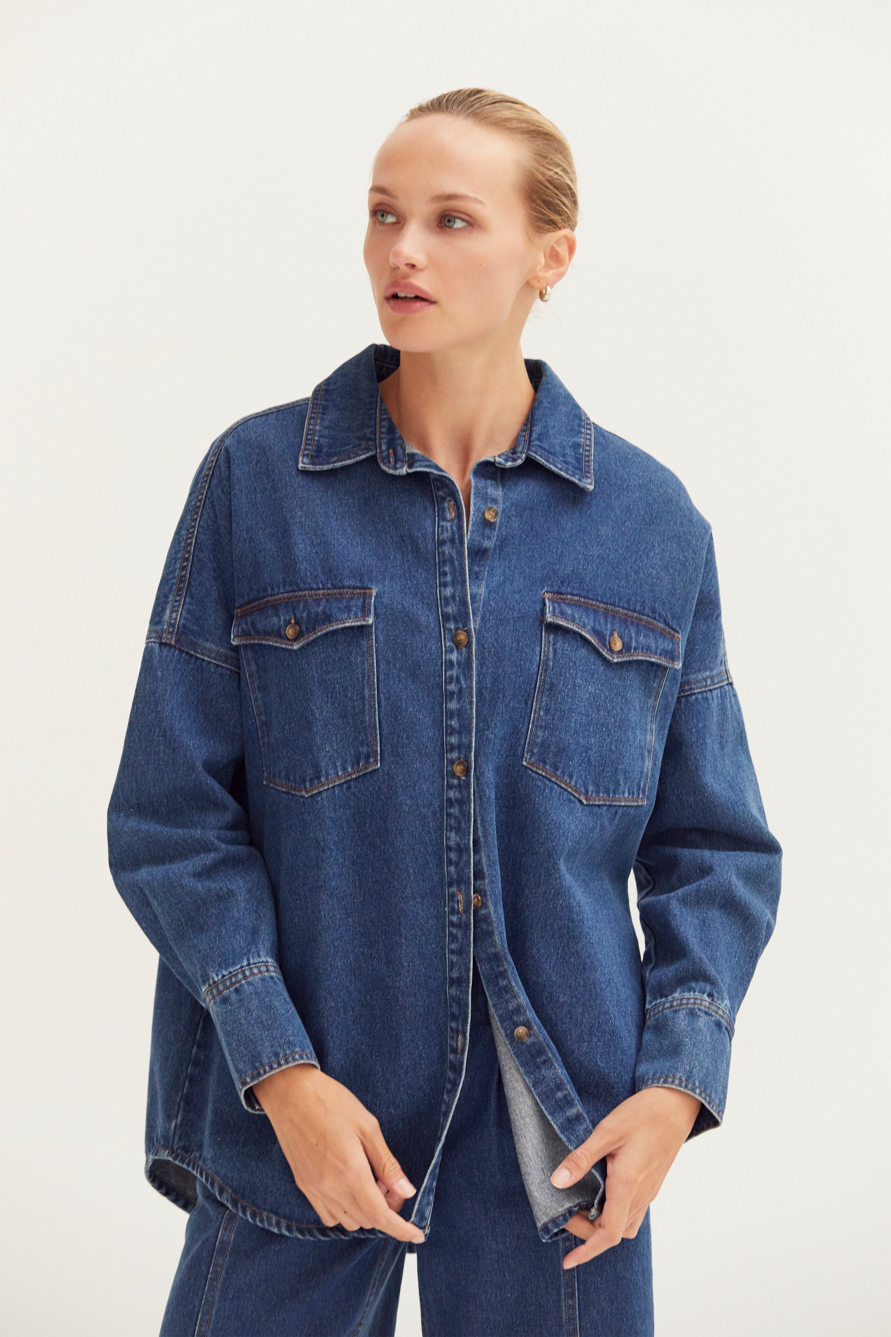 Denim Button Up Shirt