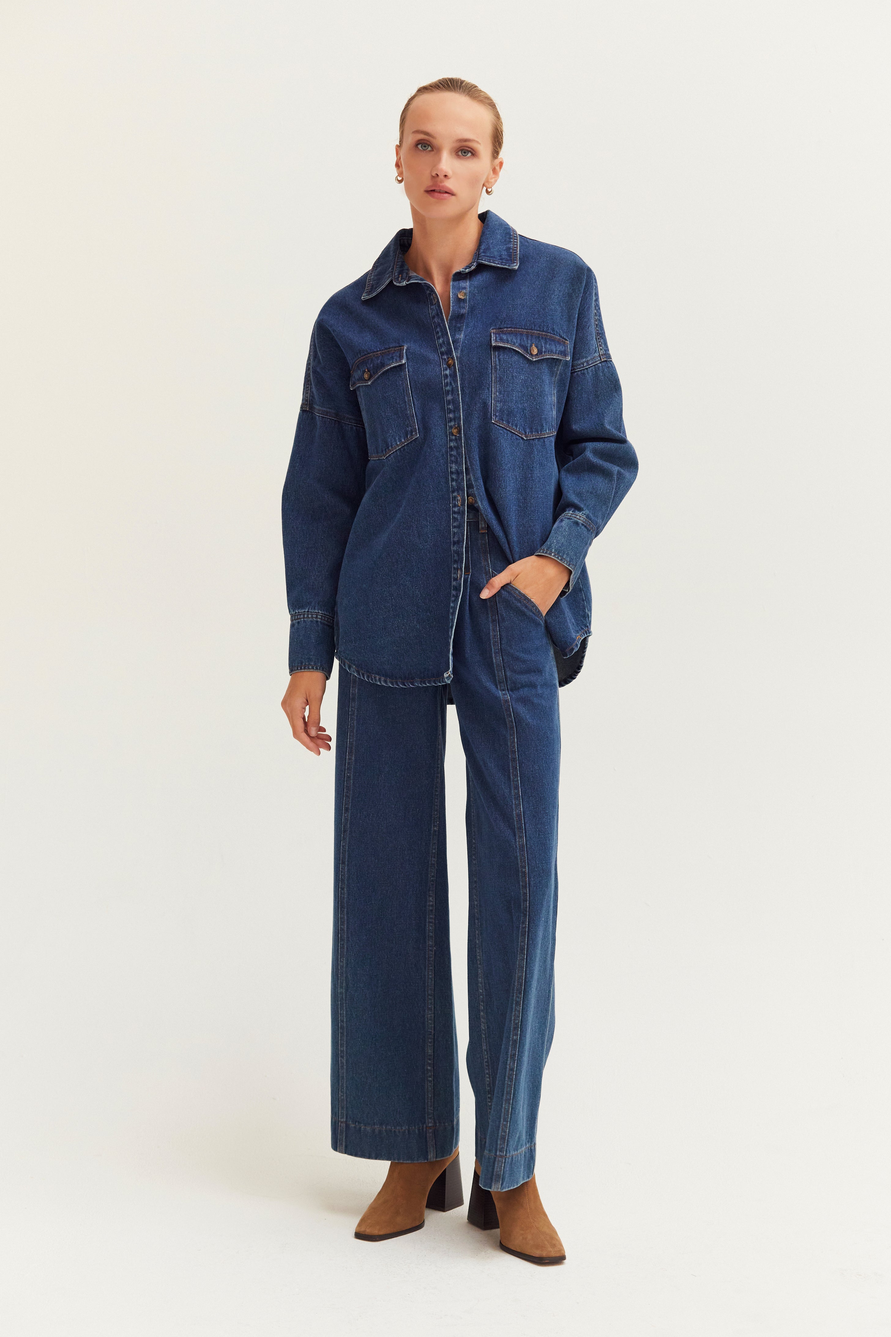 Denim Button Up Shirt