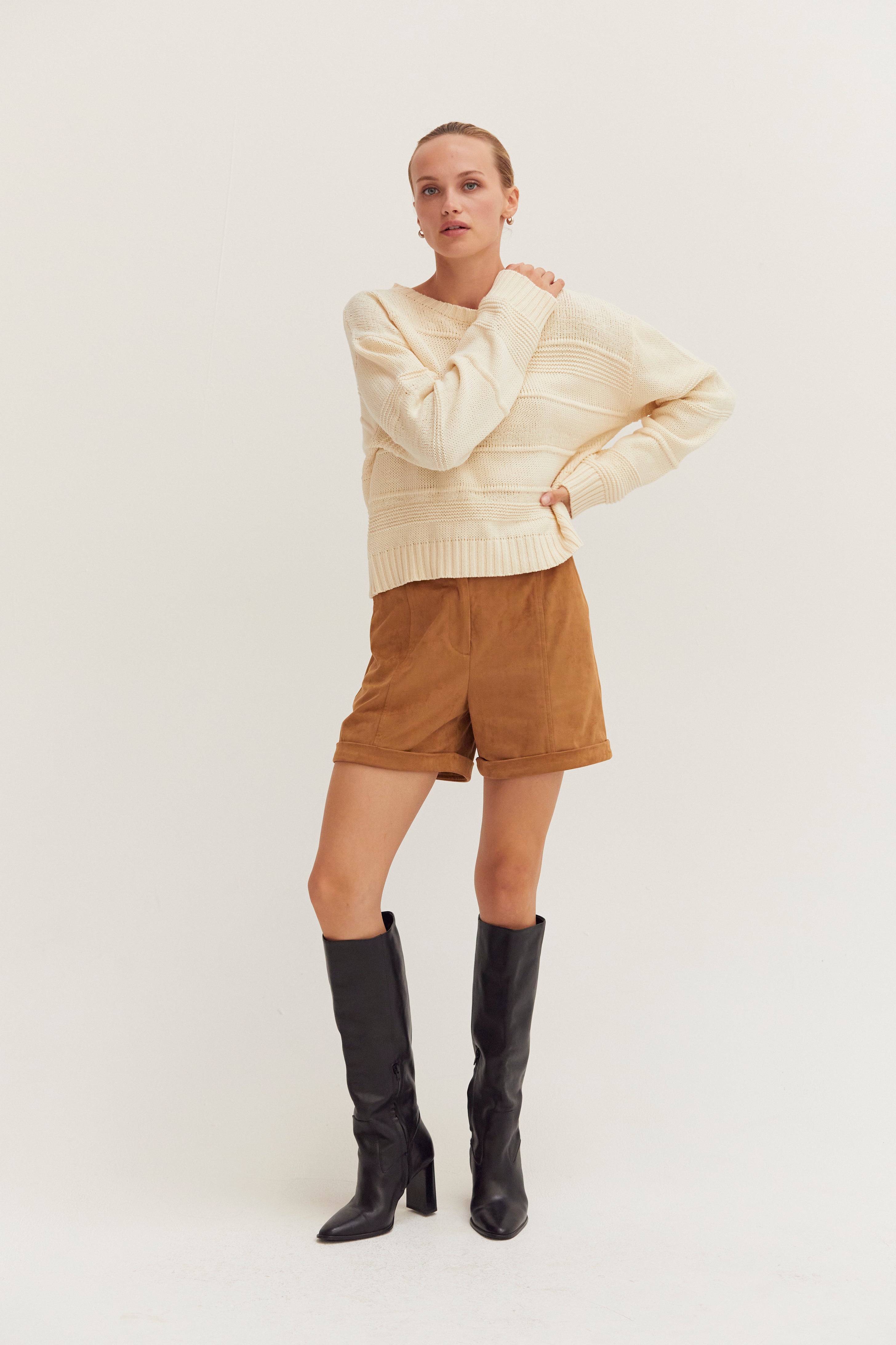 Textured Striped Sweater