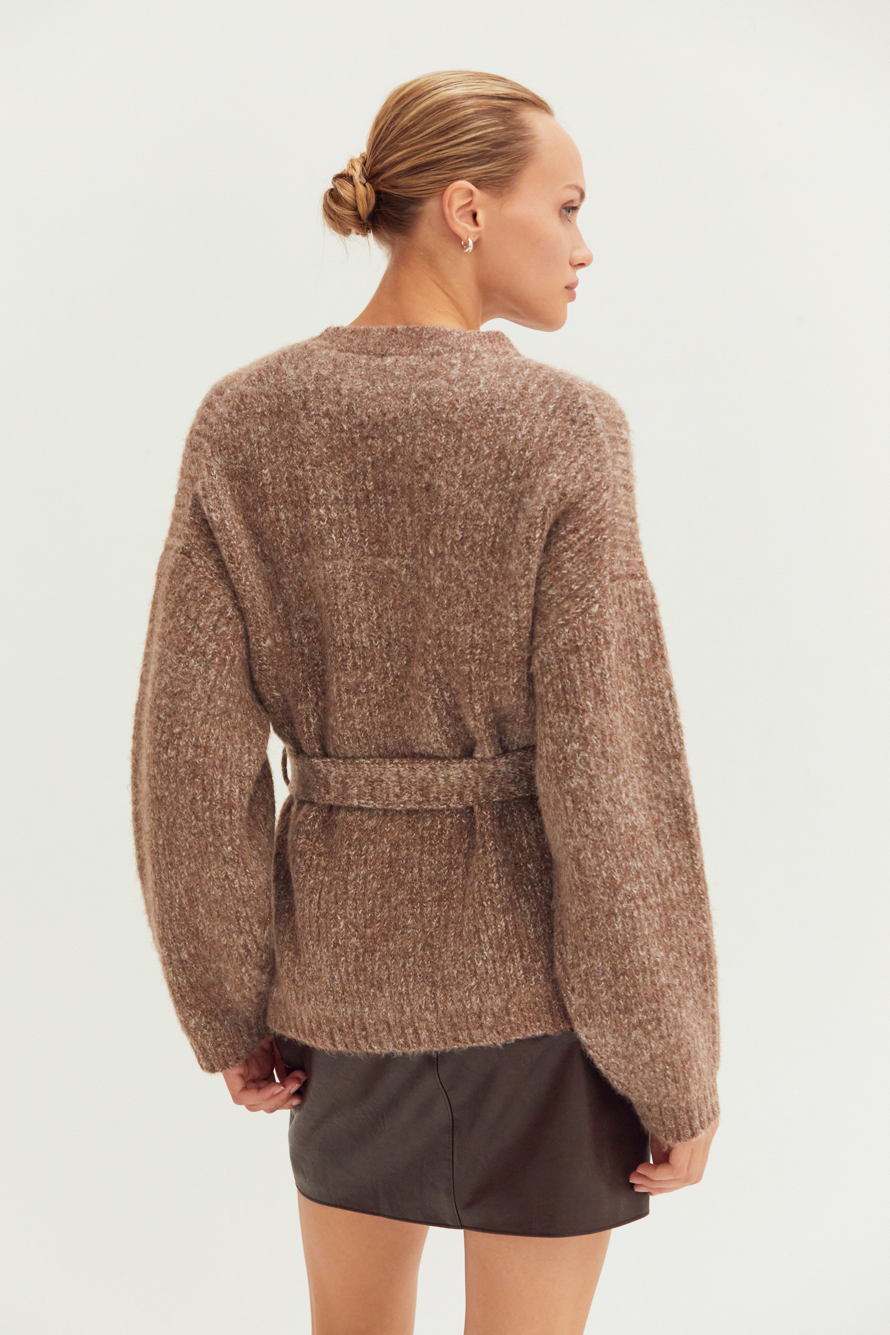 Belted Tunic Sweater