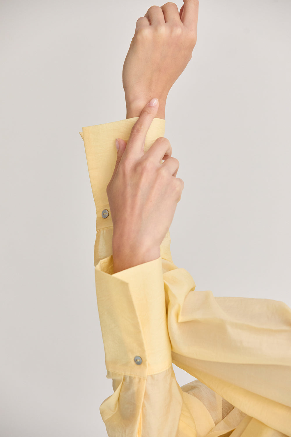 Crinkled Tencel Button Up Shirt