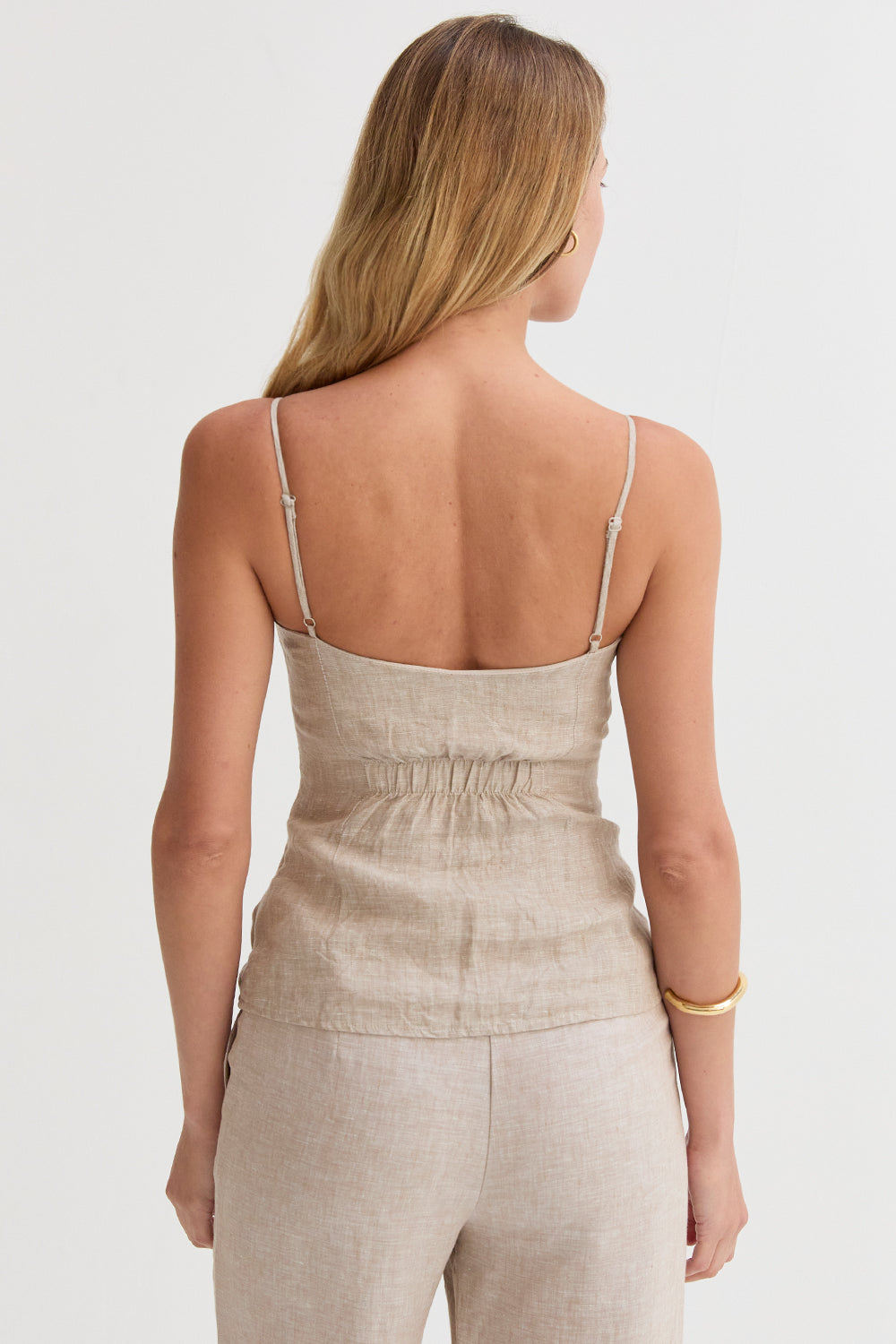 Sleeveless Linen Top