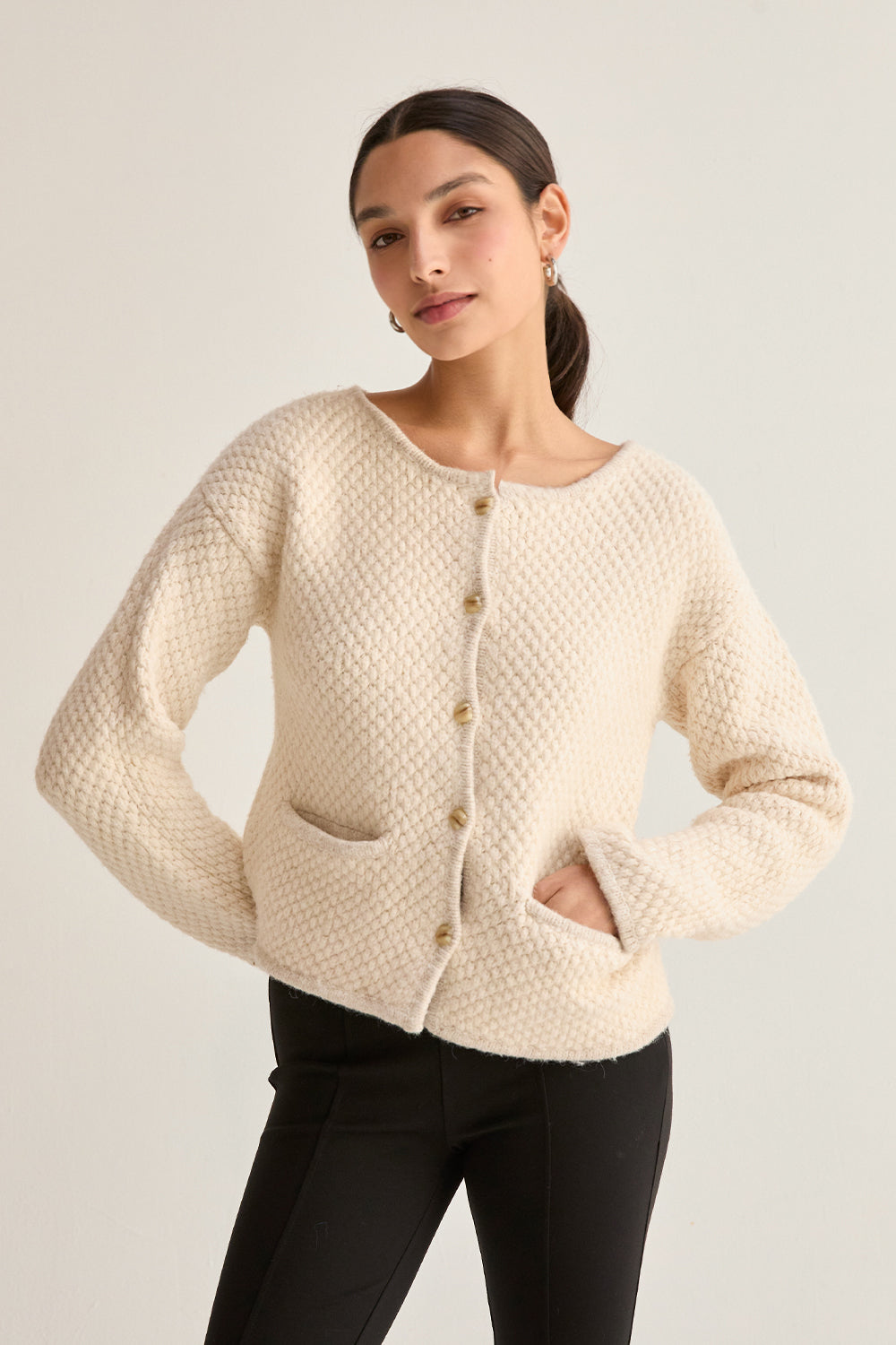Boucle Knit Jacket