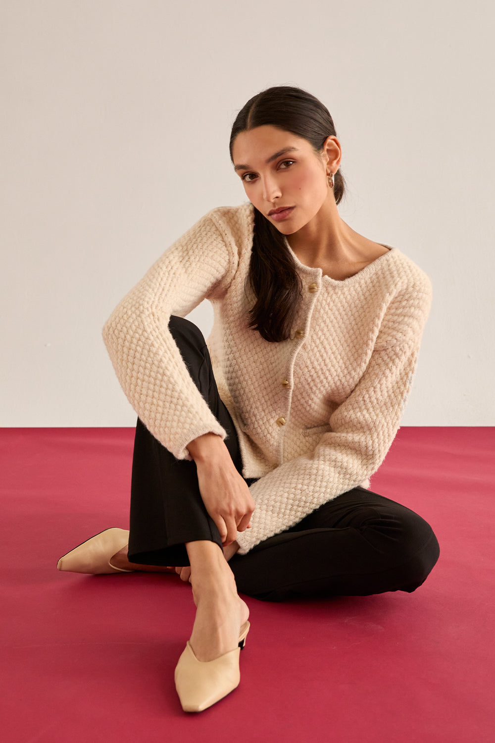 Boucle Knit Jacket