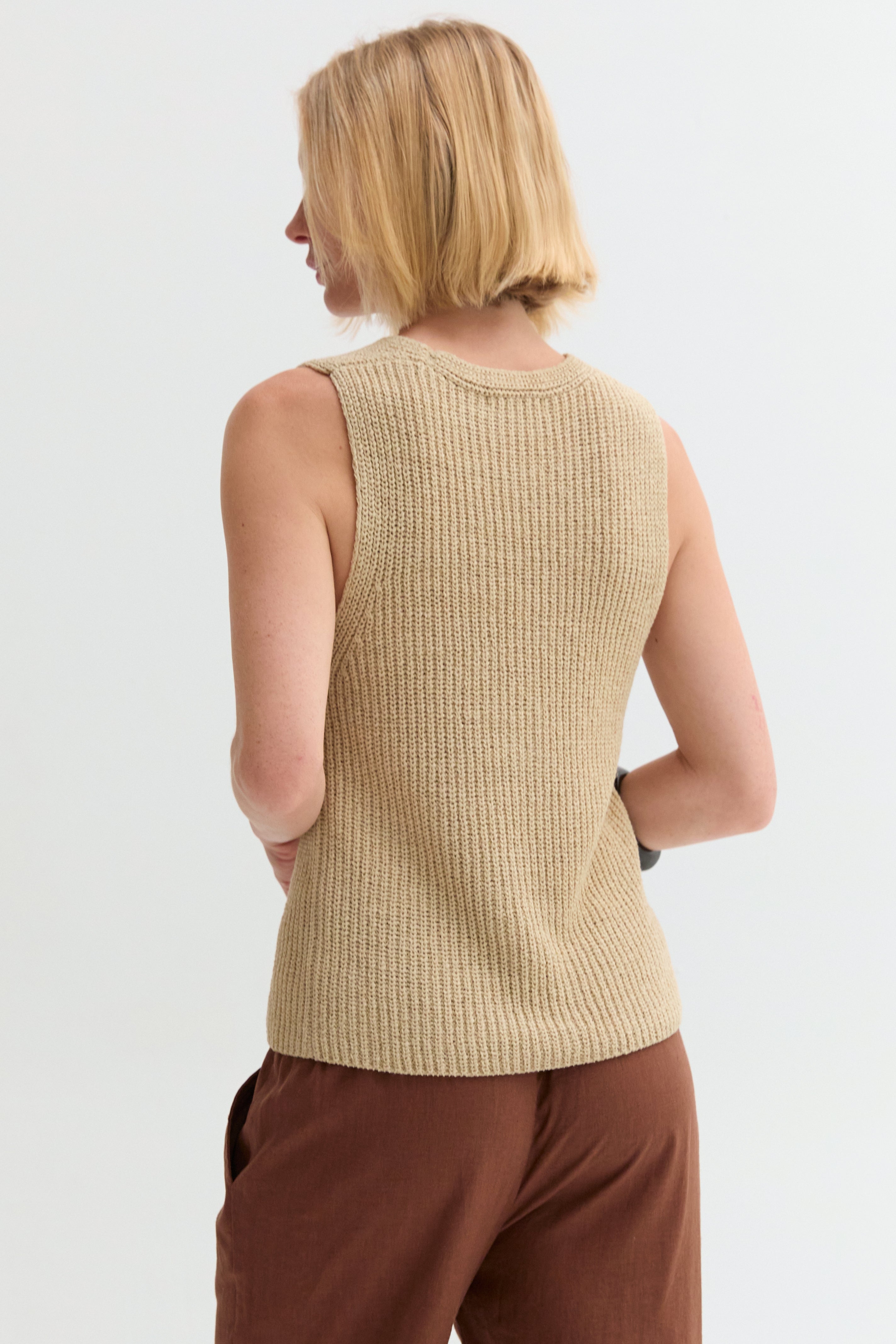 Deep V-Neck Sweater Vest