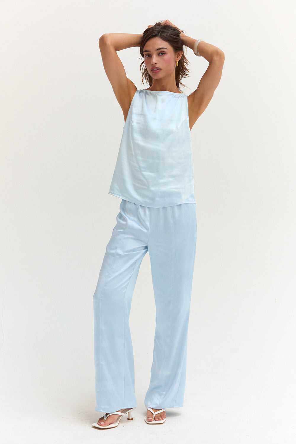 Satin Sleeveless Top