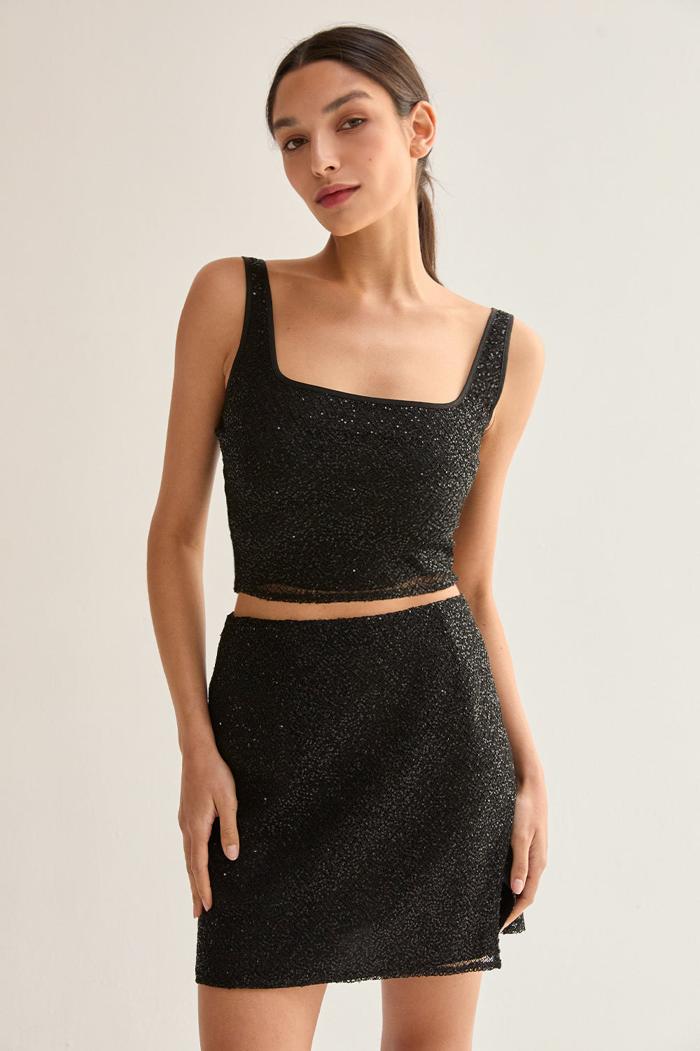 Beaded Crop Top