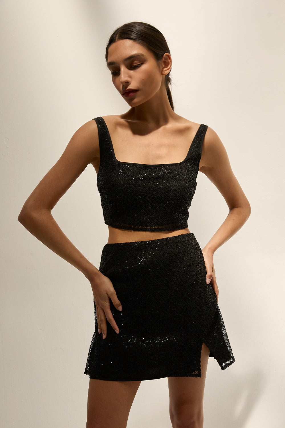 Beaded Crop Top