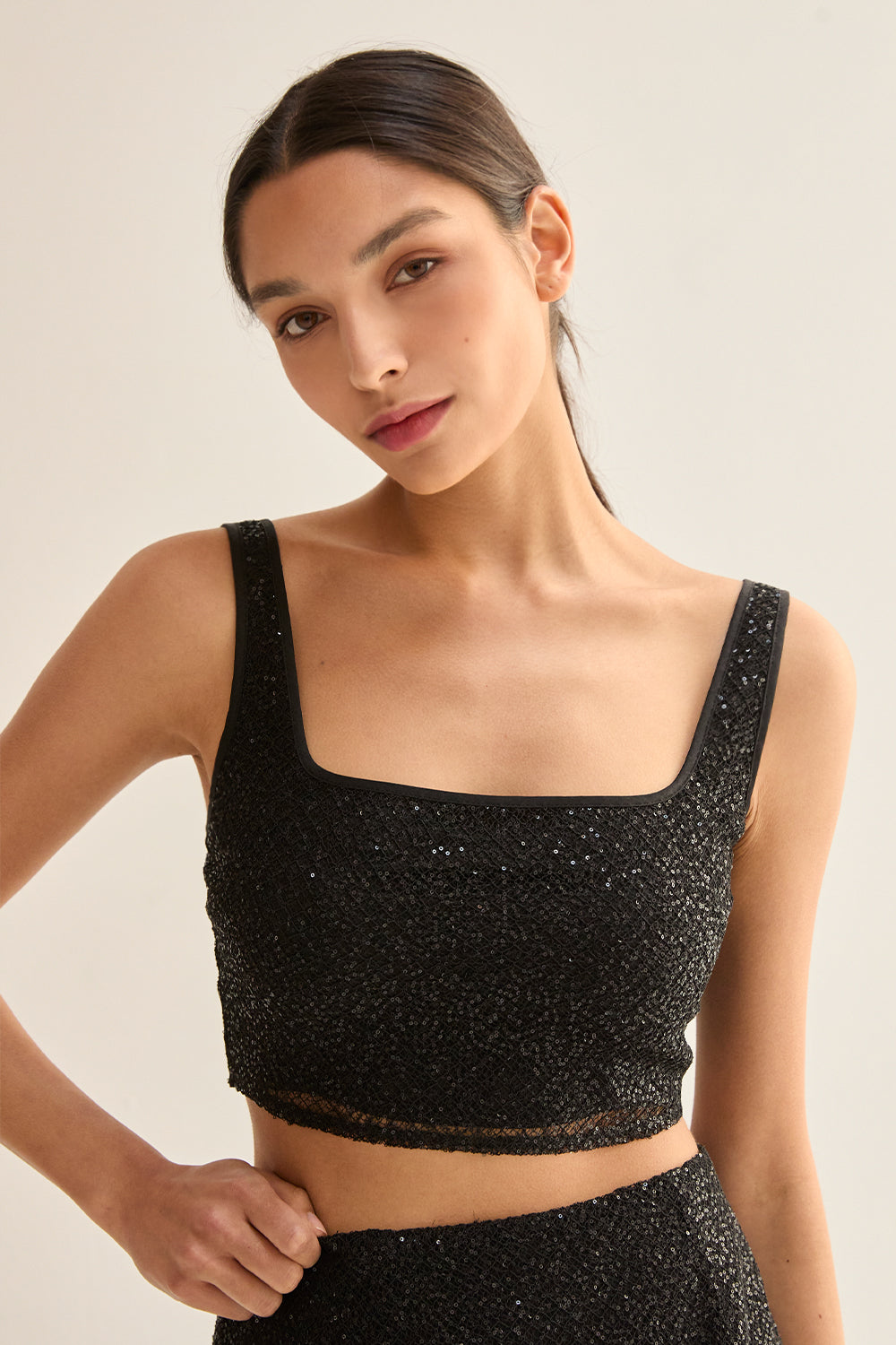 Beaded Crop Top